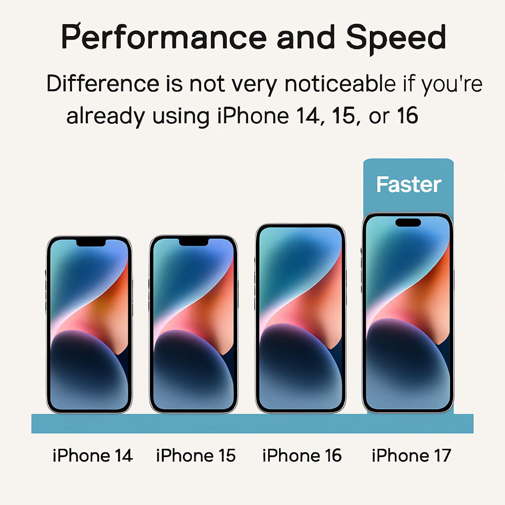 iPhone 17 performance and speed comparison with older iPhone models