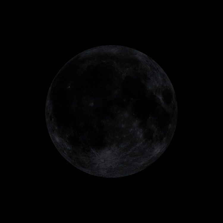 Black Moon on 23 August 2025 in the night sky, astronomy photography showing dark lunar phase with cosmic stars, celestial phenomenon