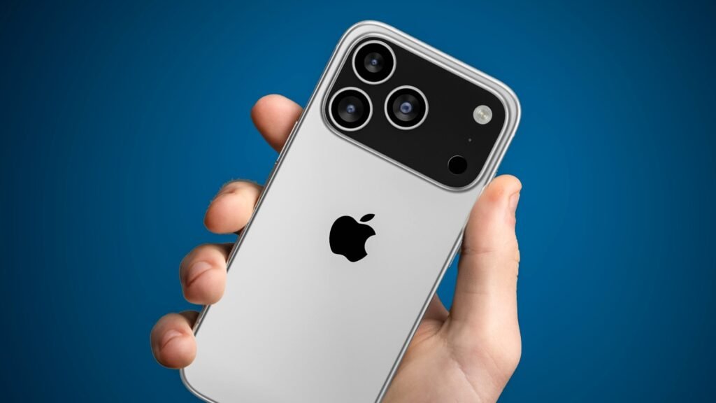iPhone 17 concept render showing sleek design and updated camera layout.